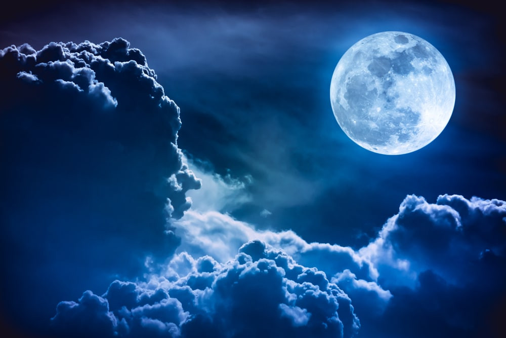 Действительно ли луна голубая?
